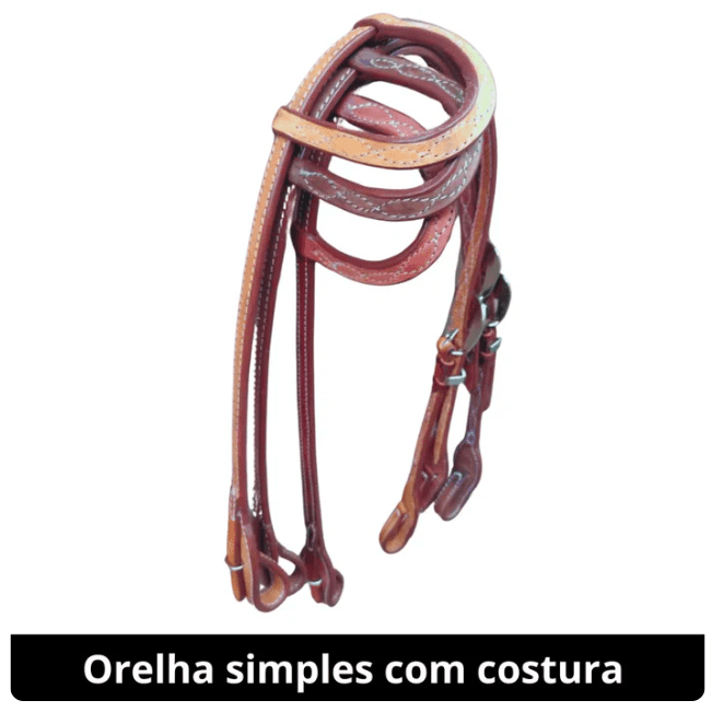 Cabeçada com Orelha Simples com Costura