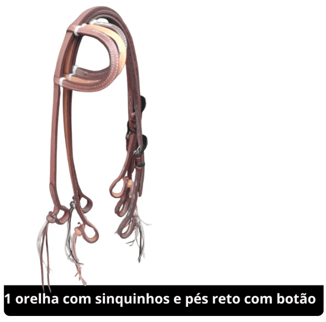 Cabeçada com Orelha com Sinquinhos e Pés Retos