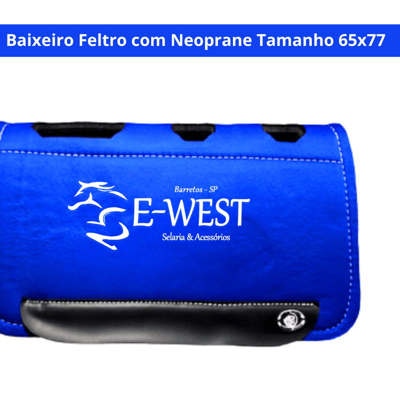 Manta de Feltro com Neoprane Tamanho 65x77 - E-West Barretos