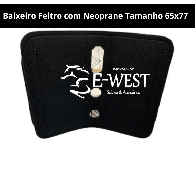 Manta de Feltro com Neoprane Tamanho 65x77 - E-West Barretos