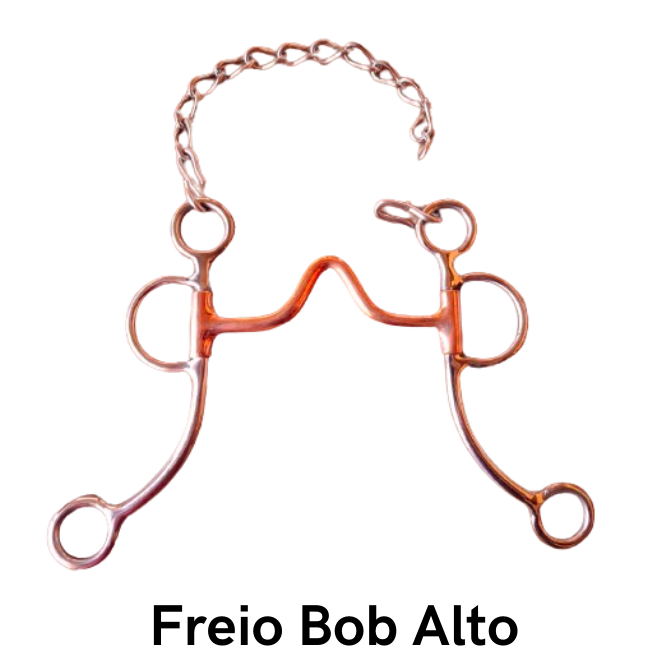 Freio Bob Alto Código 20.012 -  bocal cobreado estrutura de Inox superleve, antitérmico, confortável e matéria prima importada.