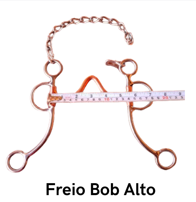 Freio Bob Alto Código 20.012 -  bocal cobreado estrutura de Inox superleve, antitérmico, confortável e matéria prima importada.