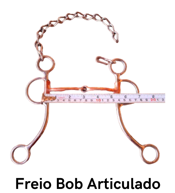 Freio Bob Articulado Código 20.014 -   bocal cobreado estrutura de Inox superleve, antitérmico, confortável e matéria prima importada.