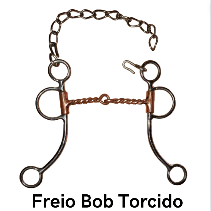 Freio Bob Torcido - Código 20.015  Bocal cobreado estrutura de Inox superleve, antitérmico, confortável e matéria prima importada.