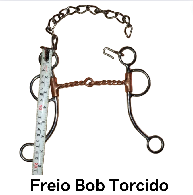 Freio Bob Torcido - Código 20.015  Bocal cobreado estrutura de Inox superleve, antitérmico, confortável e matéria prima importada.