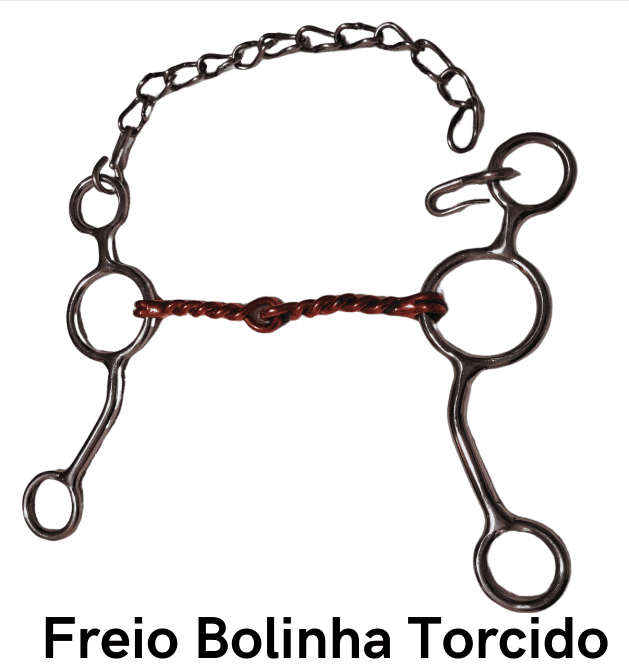 Freio Bolinha Torcido - Código 20.021 Bocal cobreado estrutura de Inox superleve, antitérmico, confortável e matéria prima importada.