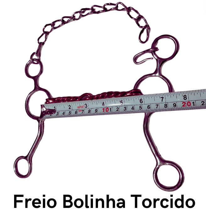 Freio Bolinha Torcido - Código 20.021 Bocal cobreado estrutura de Inox superleve, antitérmico, confortável e matéria prima importada.