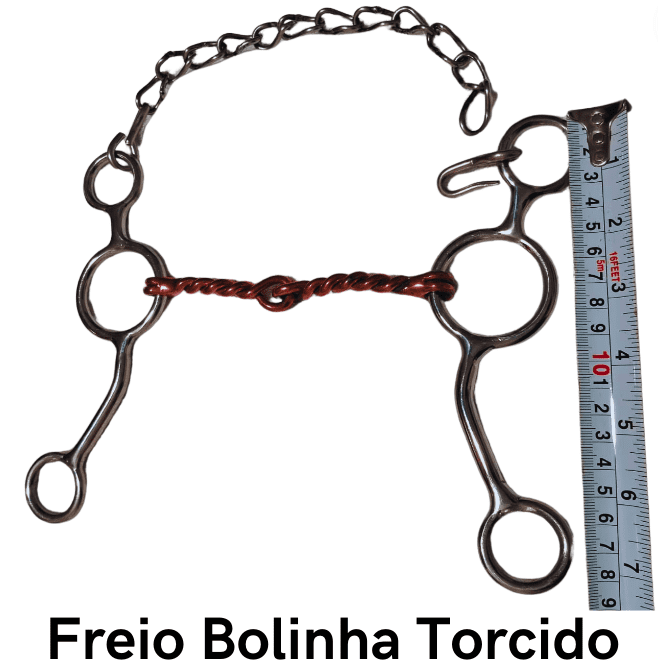 Freio Bolinha Torcido - Código 20.021 Bocal cobreado estrutura de Inox superleve, antitérmico, confortável e matéria prima importada.