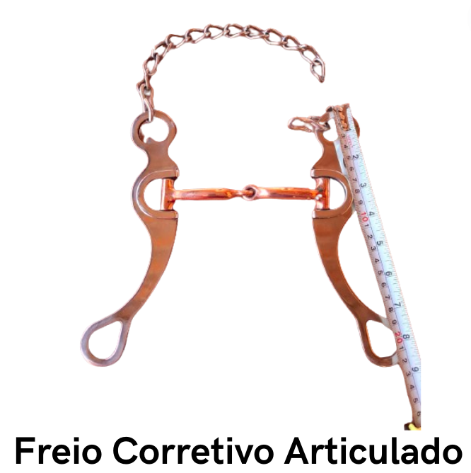 Freio Corretivo Articulado Código 20.043  bocal cobreado estrutura de Inox superleve, antitérmico, confortável e matéria prima importada.