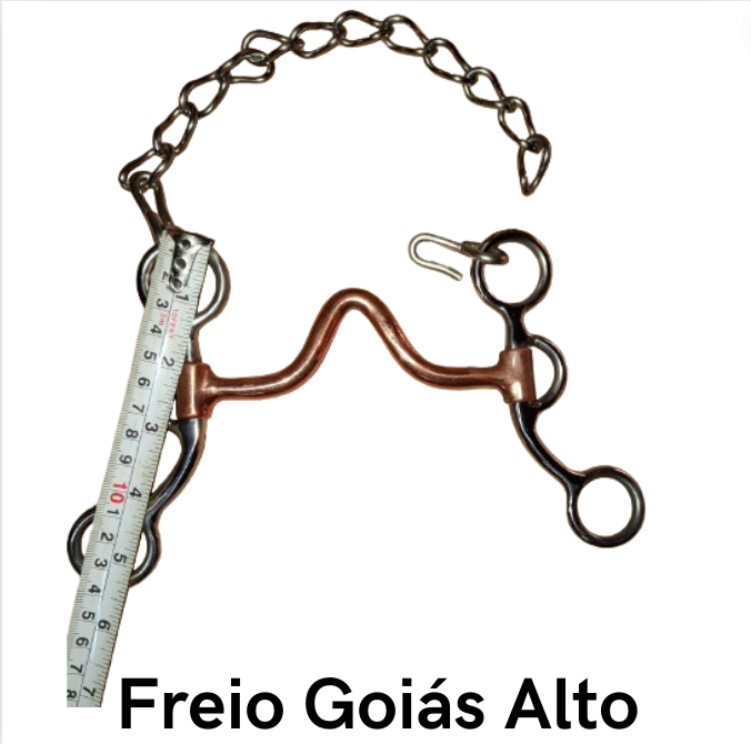 Freio Goiás Alto - Código 20.061 bocal cobreado estrutura de Inox superleve, antitérmico, confortável e matéria prima importada.