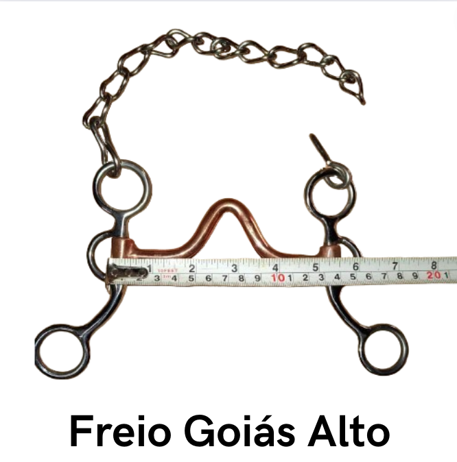 Freio Goiás Alto - Código 20.061 bocal cobreado estrutura de Inox superleve, antitérmico, confortável e matéria prima importada.