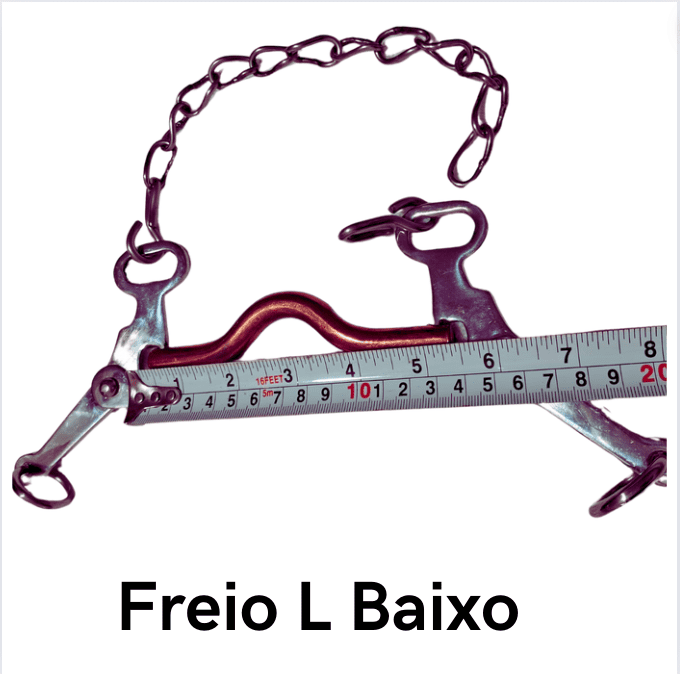 Freio L Baixo Código 20.072 - bocal cobreado estrutura de Inox superleve, antitérmico, confortável e matéria prima importada.