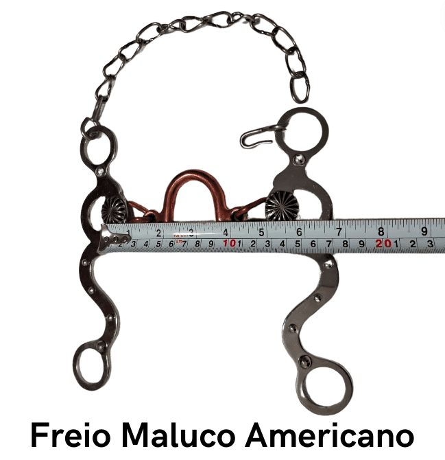 Freio Maluco Americano Código 20.140 - bocal cobreado estrutura de Inox superleve, antitérmico, confortável e matéria prima importada.