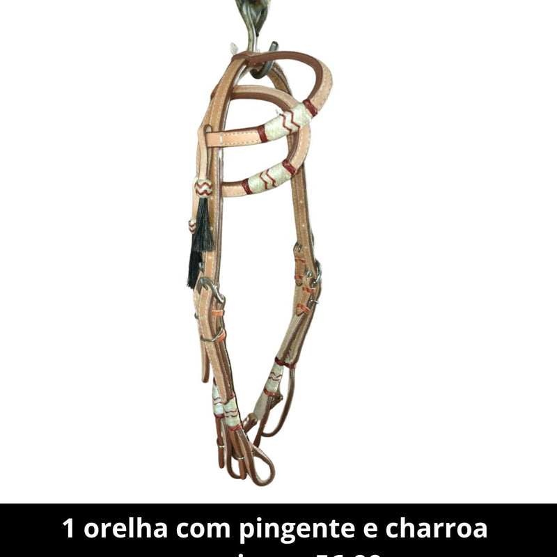 Cabeçada com Orelha Pingente e Charroa - E-West Barretos